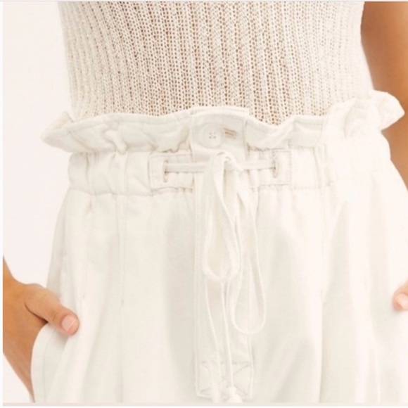 Free people Margate paper bag white pants M - Picture 4 of 12